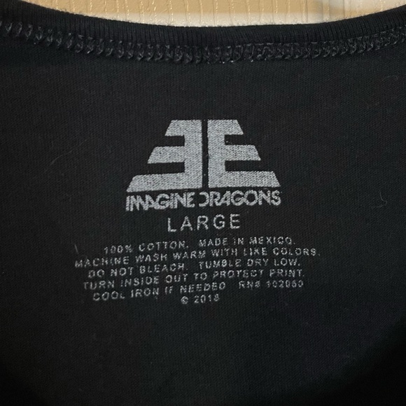 Imagine Dragons black Evolve graphic tank sz L - Picture 4 of 6
